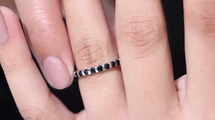 Natural Black Onyx Half Eternity Ring for Women | 1.25 Cttw | AAA Quality