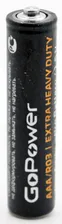Батарейка R03 ( AAA ) GOPOWER 1.5V солевая EXTRA HEAVY DUTY