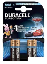 Батарейка Duracell Turbo Max AAA/LR03-4BL (1.5 В) алкалиновая (блистер, 4шт.) (81549875)