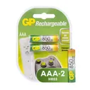 Аккумуляторные батарейки GP AAA 2 штуки (850 мАч, Ni-Mh) 85AAAHC-2DECRC2 331577