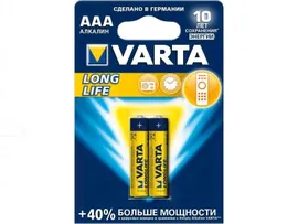 Батарейка Varta Longlife AAA, 2 шт.