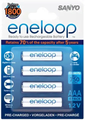 Аккумуляторы Eneloop AAA (HR-4UTGA R03) 800 mAh, арт. 1124-0