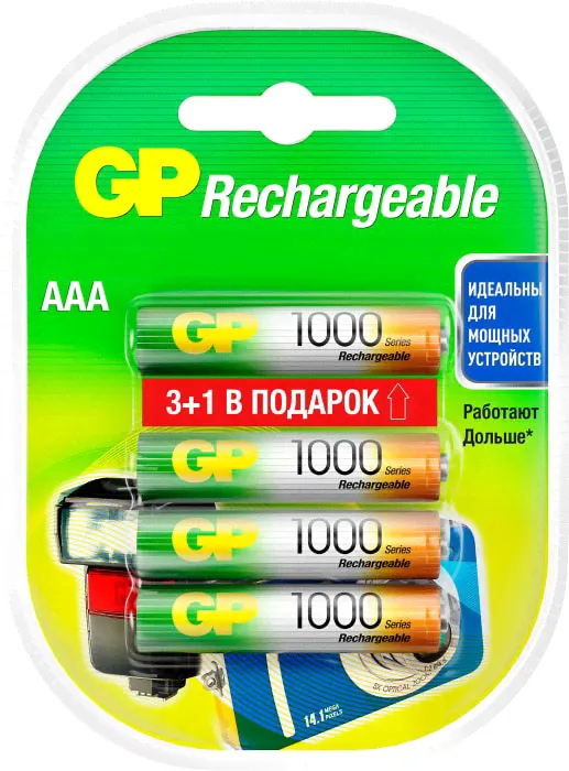 Аккумуляторы GP HR4 930mAh AAA 4шт-4