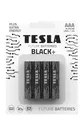 AAA BLACK TESLA+ 4шт Alkaline baterie AAA(LR03, минипальчиковая), блистер/4шт цена за шт