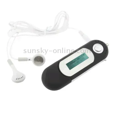 4GB MP3 Player with LCD Screen, Support FM Radio, Work with AAA battery, Use as USB Flash Disk(Black)-1