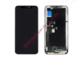 Дисплей (экран) в сборе с тачскрином для iPhone X черный с рамкой AAA+