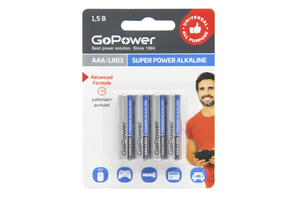 Батарейка GoPower lr03(AAA)