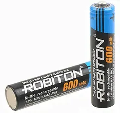 Pkcell Robiton Аккумулятор Robiton Ni-MH AAA 600mAh BL4, 4шт (600MHAAA-4) аккумуляторы и батарейки