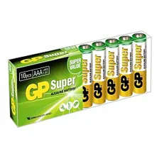 Батарейка GP Super AAA/LR03 (1.5 В) алкалиновая (блистер, 10шт.) (24A-B10)