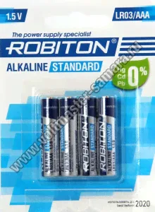 Батарейка AAA (LR03) Standart, Robiton-0