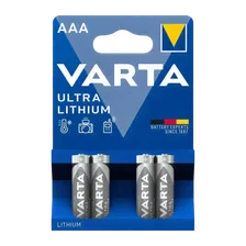 Батарейка Varta ULTRA FR03 AAA BL4 Lithium 1.5V (6103) (4/40/200) VARTA 06103301404
