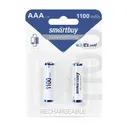 Аккумулятор NiMh Smartbuy AAA/2BL 1100 mAh (24/240) (SBBR-3A02BL1100) (цена за упаковку, 2 шт)