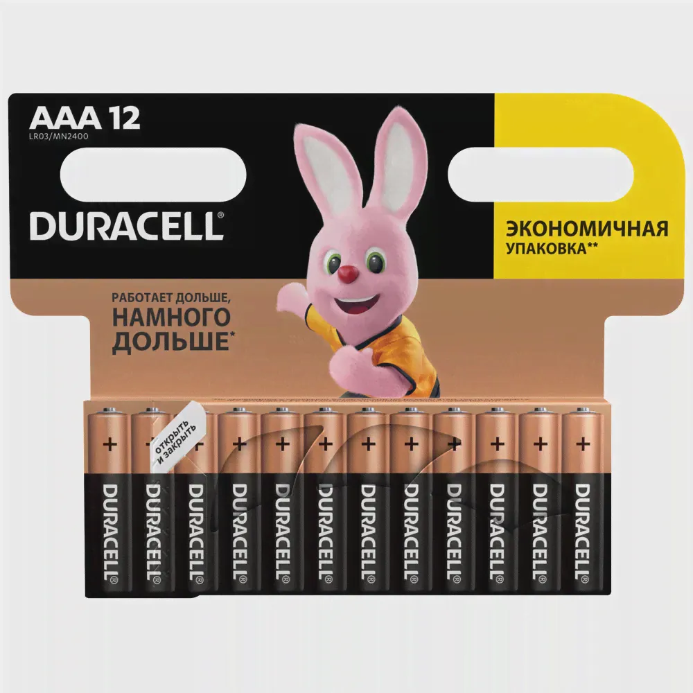 Батарейки "DURACELL" AAA 12 шт-0