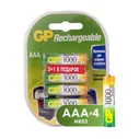 Аккумулятор GP 1000 series (min 950mAh) AAA/HR03 NiMh бл/4шт