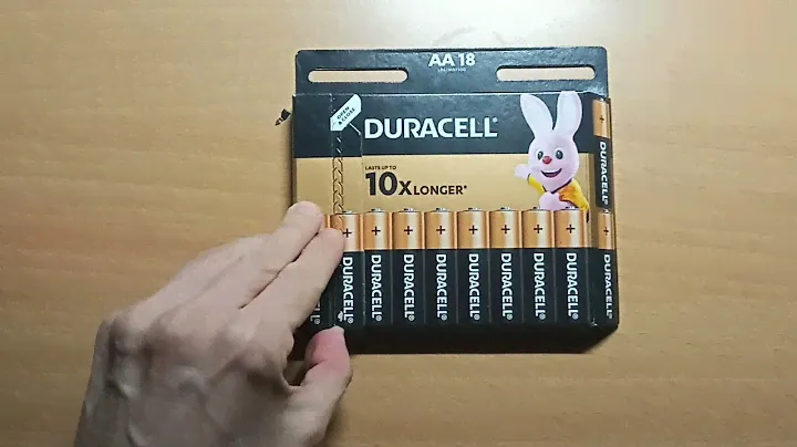 Распаковка "Щелочные батарейки Duracell AA (LR06) 18 шт" из Rozetka