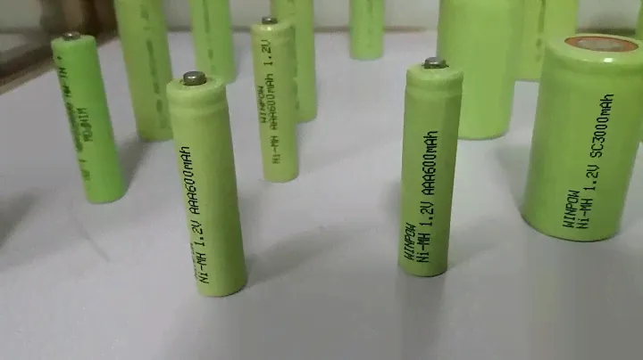 1.2V Ni MH 600mAh AAA Battery with flat top or button top