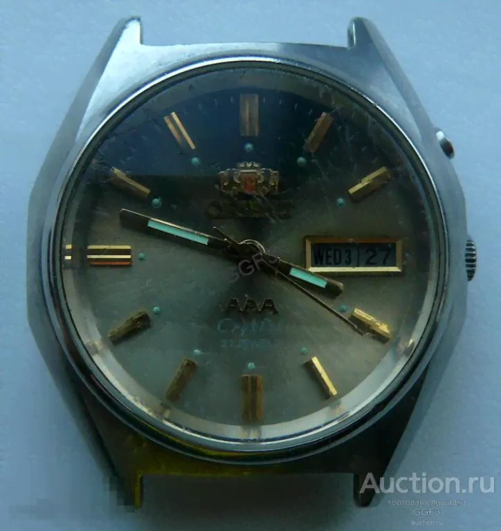 ⌚Часы наручные ORIENT AAA три звезды 21 jewels. Япония. На ходу. (Часы из коллекции №107)✔