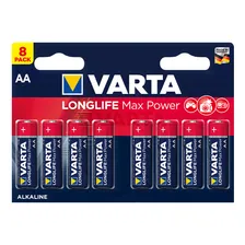 Батарейка Longlife Max Power LR06 AA, 8 шт. Varta LR03 AAA BL8 (4706)