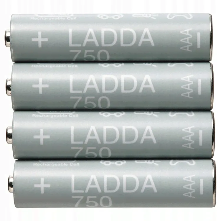 Батарейки IKEA LADDA AAA 750мАч 1.2В NiMH 4шт-0