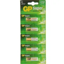 Батарейки алкалиновые GP Super AAA LR03 1,5 В, 5 шт