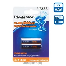 Аккумулятор AAA Samsung HR03-1000-BP2 (HR03, NiMh, 1.2 В, 1000 мА*ч, в упаковке - 2 шт)