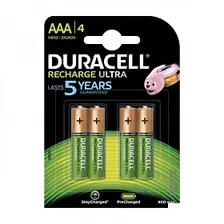 Аккумулятор Duracell AAA/HR03-4BL (1.2 В, 900 mAh) NiMH (блистер, 4шт.) (280487)