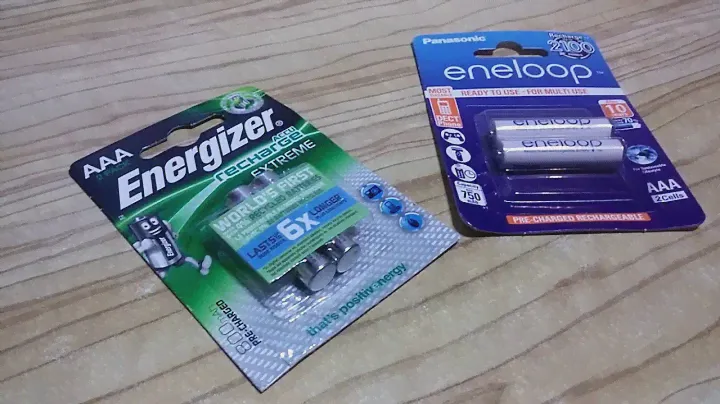 [COMPARISON] Energizer Extreme vs Panasonic Eneloop. Rechargeable Ni-MH batteries in the real life
