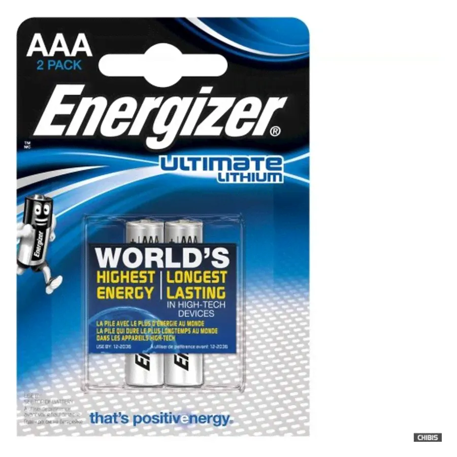Батарейки литиевые Energizer LR03 (AAA) Ultimate Lithium (2 шт) (ENR-LR03U)-0