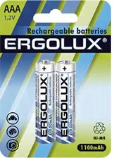Ergolux AAA-1100mAh Ni-Mh BL-2 (NHAAA1100BL2, аккумулятор,1.2В)