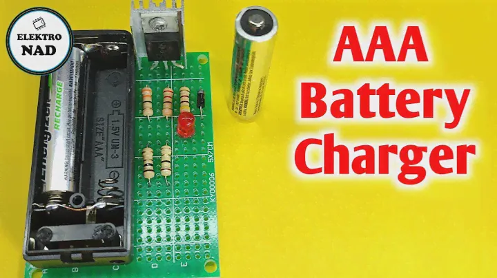 Cara membuat charger baterai AAA 1.2V otomatis berhenti saat full.