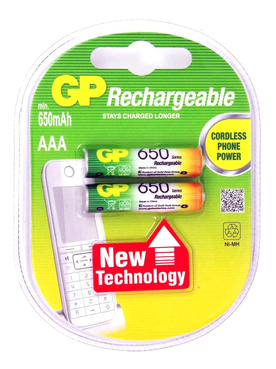 Аккумулятор GP AAA 650mA-0