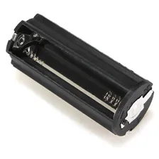 Оптовая партия батареек и аккумуляторов HL Black Cylindrical 3 AAA Plastic Battery Holder Adapter Case Box Flashlight