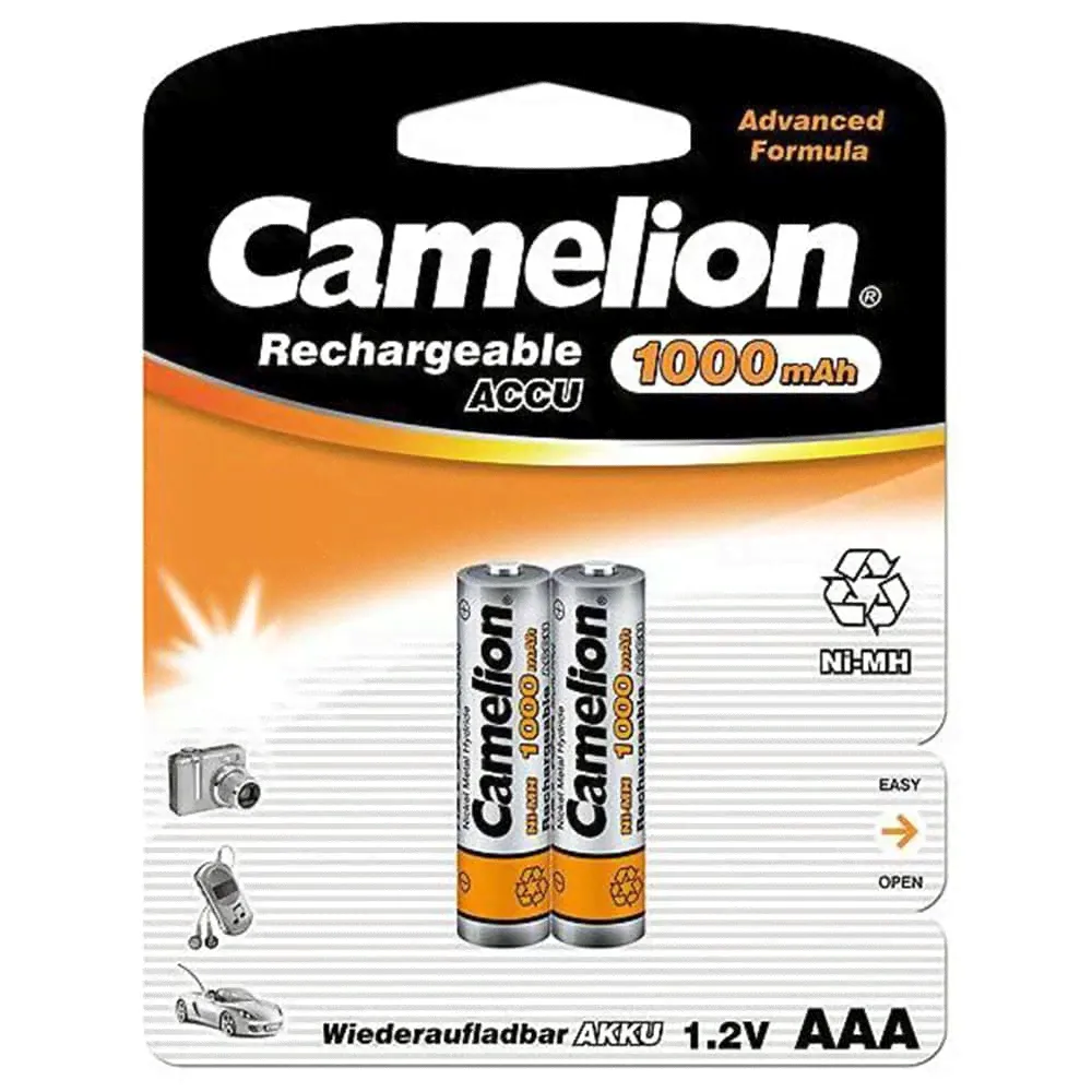 Аккумуляторная батарея Camelion AAA-1000mAh Ni-Mh BL-2