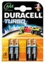 Батарейки Duracell Turbo AAA алкалиновые 1.5V LR03 4шт