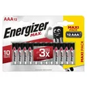 Батарейки Energizer Energizer Max, щелочные, AAA / LR03, 12 штук