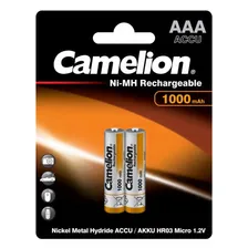 Аккумулятор Ni-Mh Camelion AAA 1000mAh/2BL (цена за блистер 2 шт)