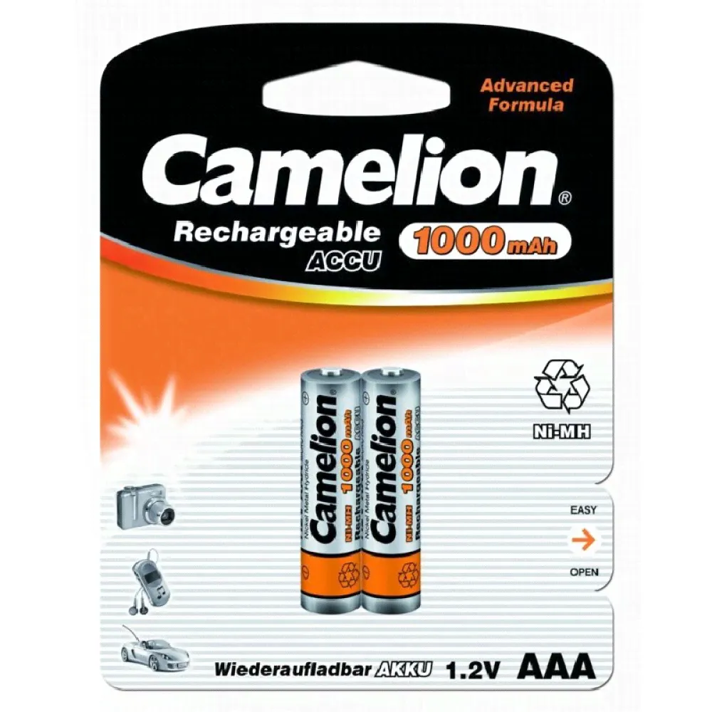 Аккумулятор AAA 800мАч (Ni-Mh) 1.2В BL-2 Camelion