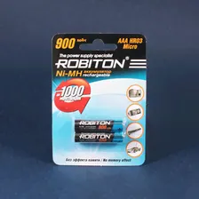 Аккумулятор ROBITON AAA, 1.2 В, 900 мАч, NiMH BL 2