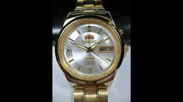 Vintage ORIENT 3 STARS Cristal Automatic 21 jewels Japan  Men Wrist Watch Rare