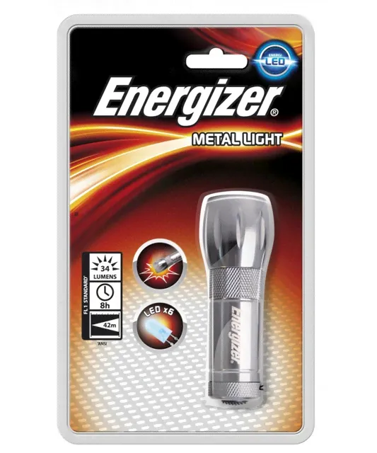 Energizer фонарь Low cost Metal Light 3AAA без батарей-0