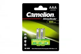 Camelion AAA- 900mAh Ni-Mh Always Ready BL-2