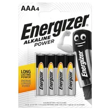 Батарейка Energizer Alkaline Power LR03 AAA, 4 шт