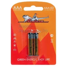 Батарейки LR03/AAA щелочные (2 шт) AIRLINE AAA02