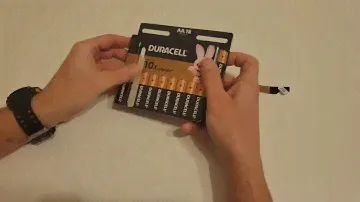 Распаковка щелочных батарейки Duracell AA (LR06) MN1500 18 шт из Rozetka