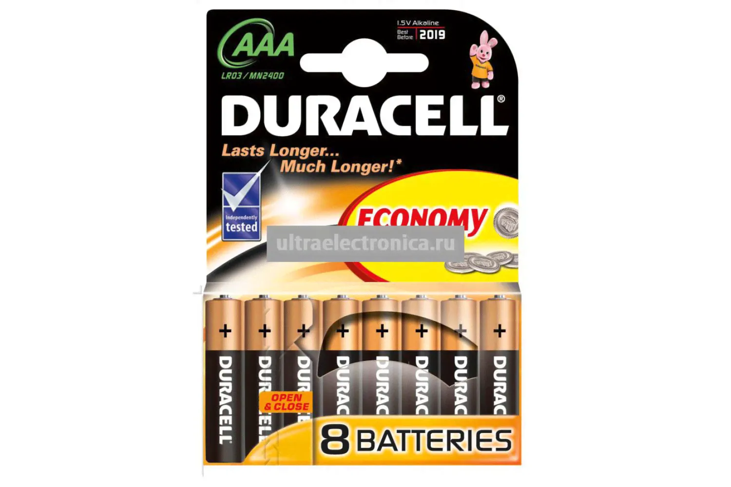 Батарейки Duracell MN2400 BASIC BL8 AAA