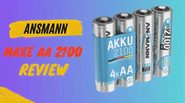 Ansmann MaxE AA 2100 Review | Great Set of Batteries