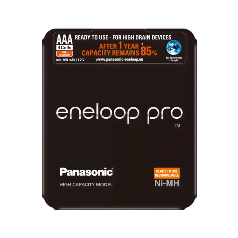 Аккумуляторы Panasonic Eneloop Pro BK-4HCDE/4LE 930 mAh AAA 4шт.-2