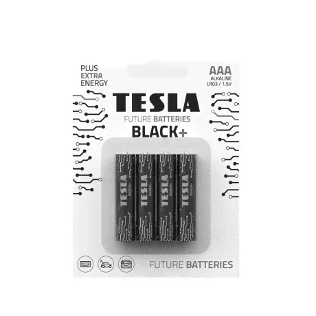 Батарейка Tesla BLACK AAA+ 4ks Alkaline AAA (LR03) блистер 4шт. в Москве