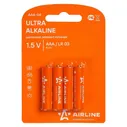 Батерейка Airline LR03/AAA LR03|AAA щелочная щелочная, 4