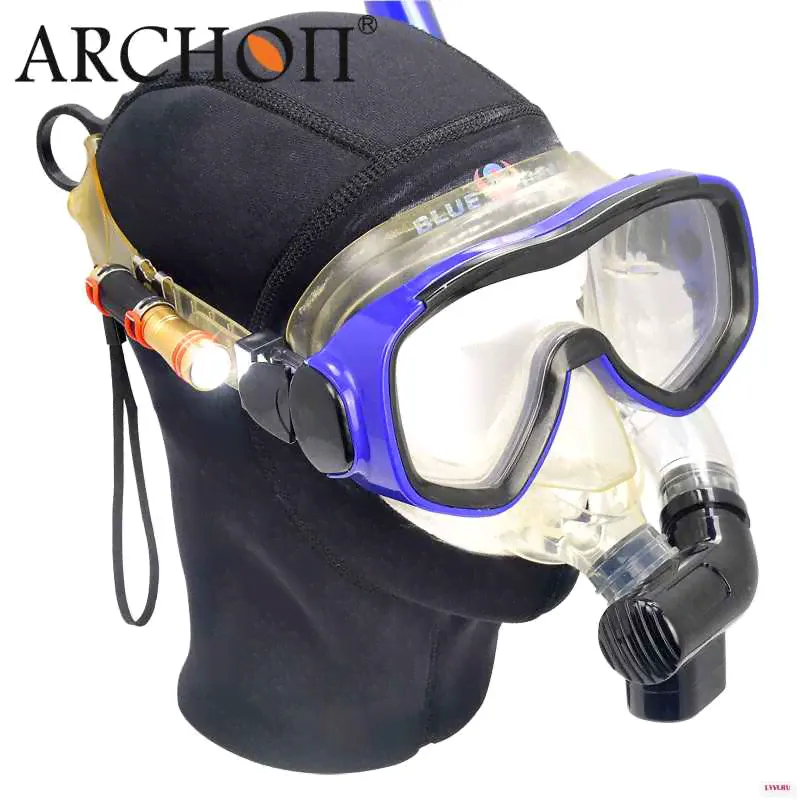 ARCHON D1A Мини Вспышка светильник XP E R2 светодиодный подводный 50 м фонарь для 1 * AAA